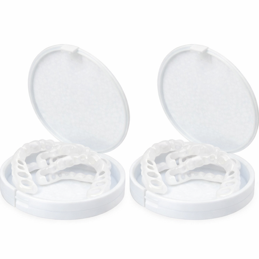 Kit 2 Lente Dental White - Snap On Smile - Sorriso Perfeito com Conforto e Praticidade