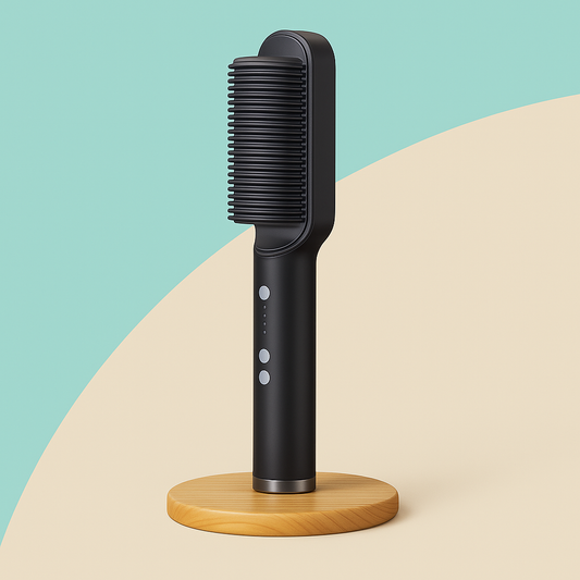 Cepillo Alisador 5 en 1 - Alisa, Seca, Hidrata, Moldea y Anti-Frizz