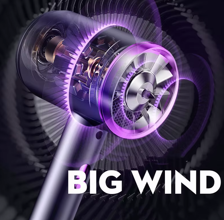 Secador Iónico Profesional con Tecnología de Luz Azul